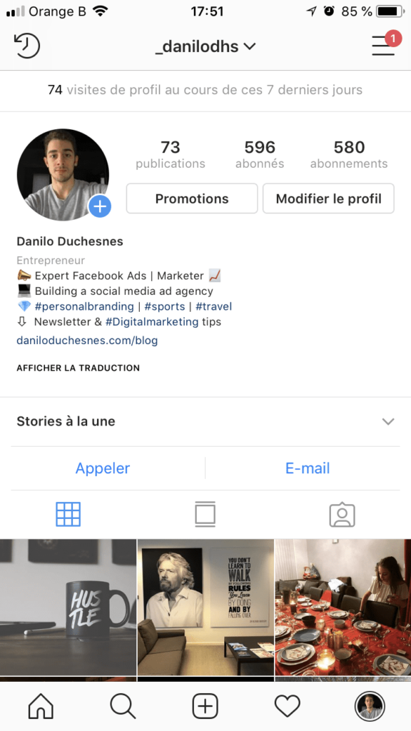 Comment avoir une bio Insta style ?