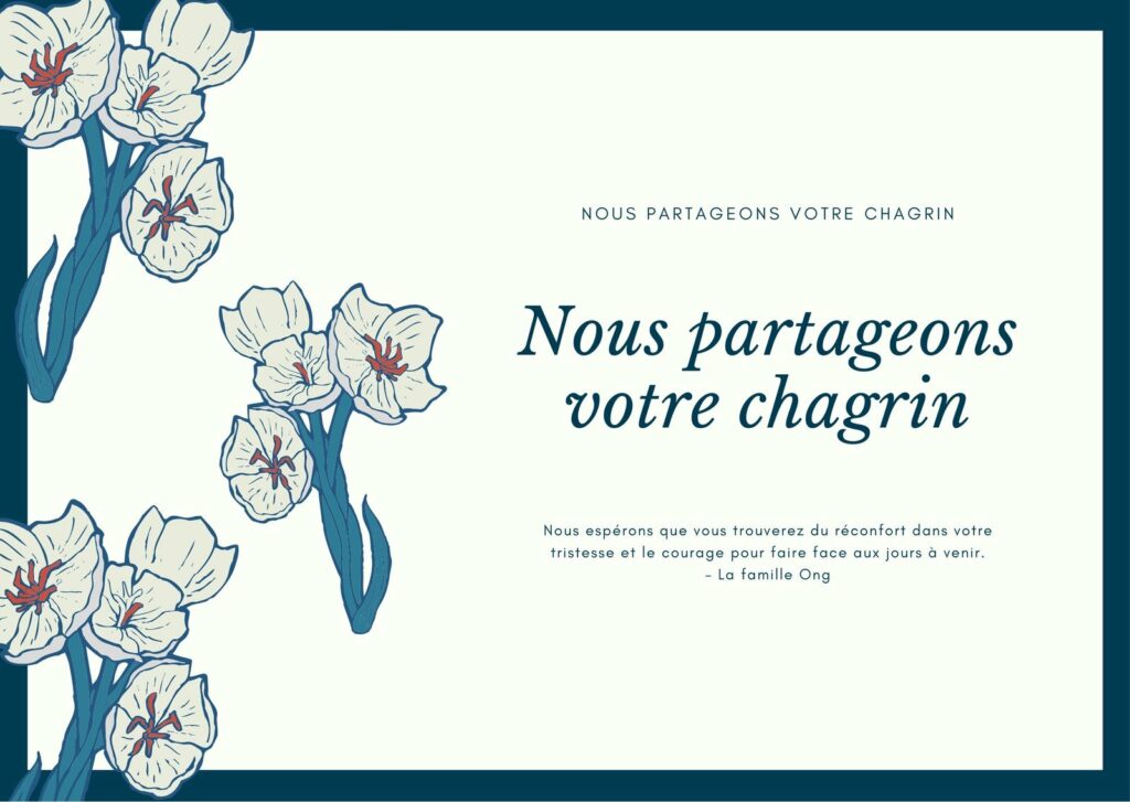 Comment conclure une carte de condoléances ?