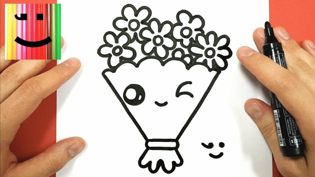 Comment dessiner un bouquet de fleurs simple ?