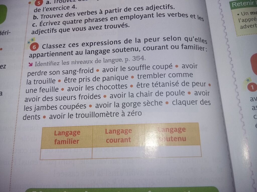Comment dire avoir peur en langage soutenu ?