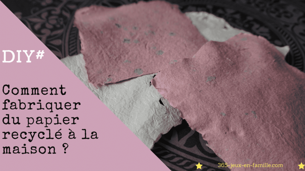 Comment faire du papier à la maison ?