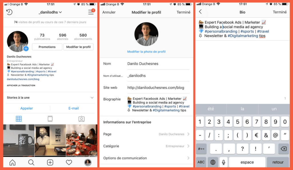Comment faire une belle bio Insta ?