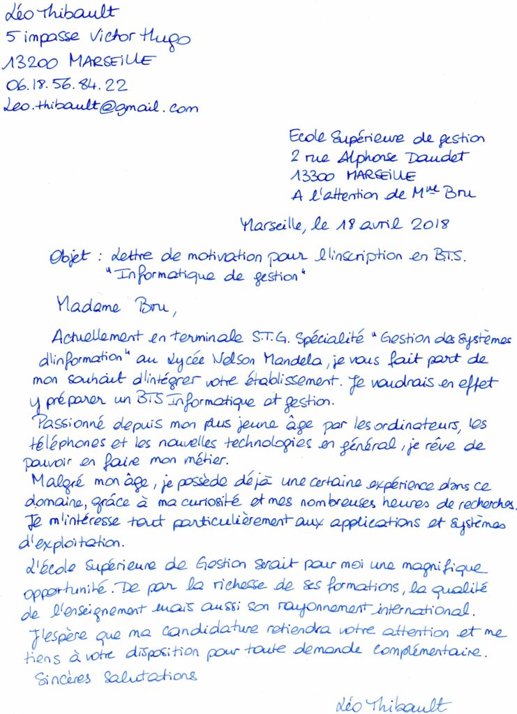 Comment faire une lettre pour l'avenir ?