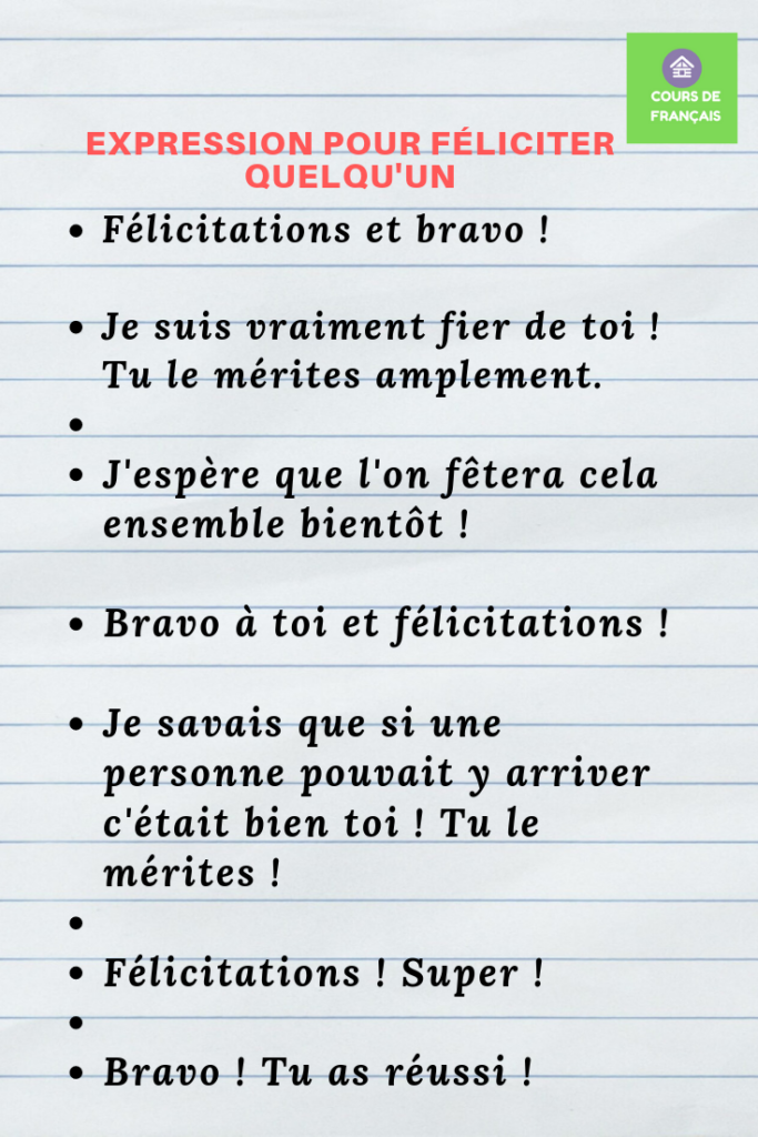 Comment féliciter quelqu'un pour un bon travail ?