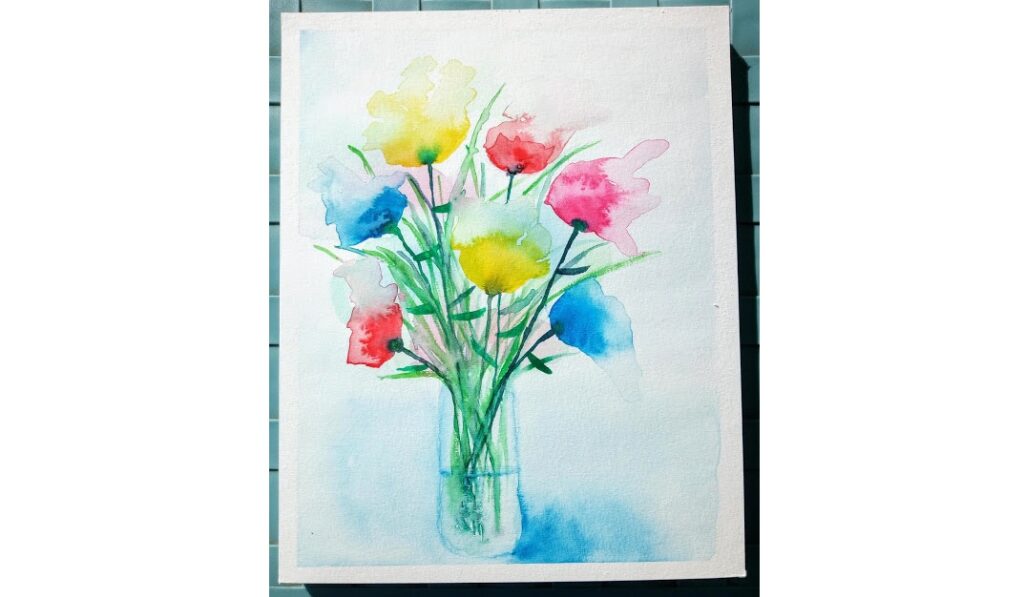 Comment peindre un bouquet de fleurs à l'aquarelle ?