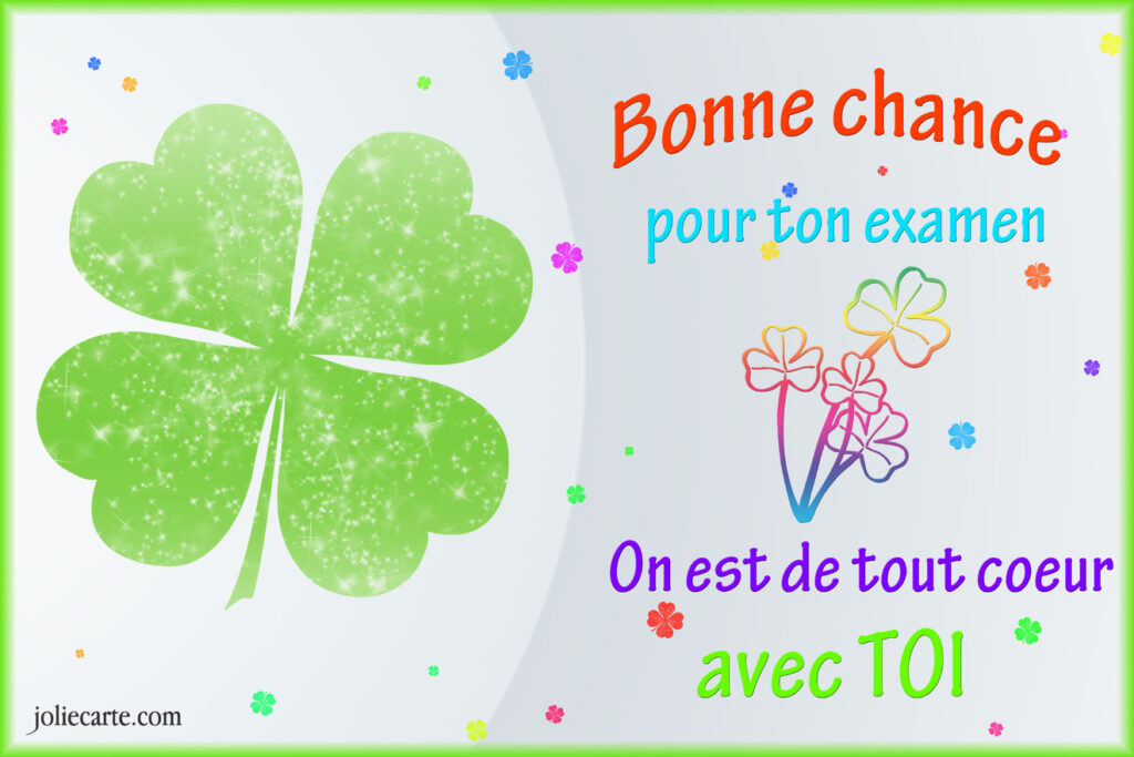 Comment souhaiter bonne chance pour des examens ? Comment souhaiter bonne chance pour des examens ?