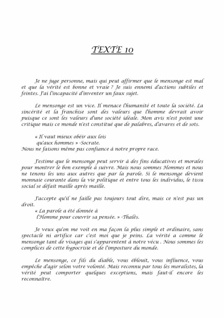 Pourquoi il faut dire la vérité ? Pourquoi il faut dire la vérité ?