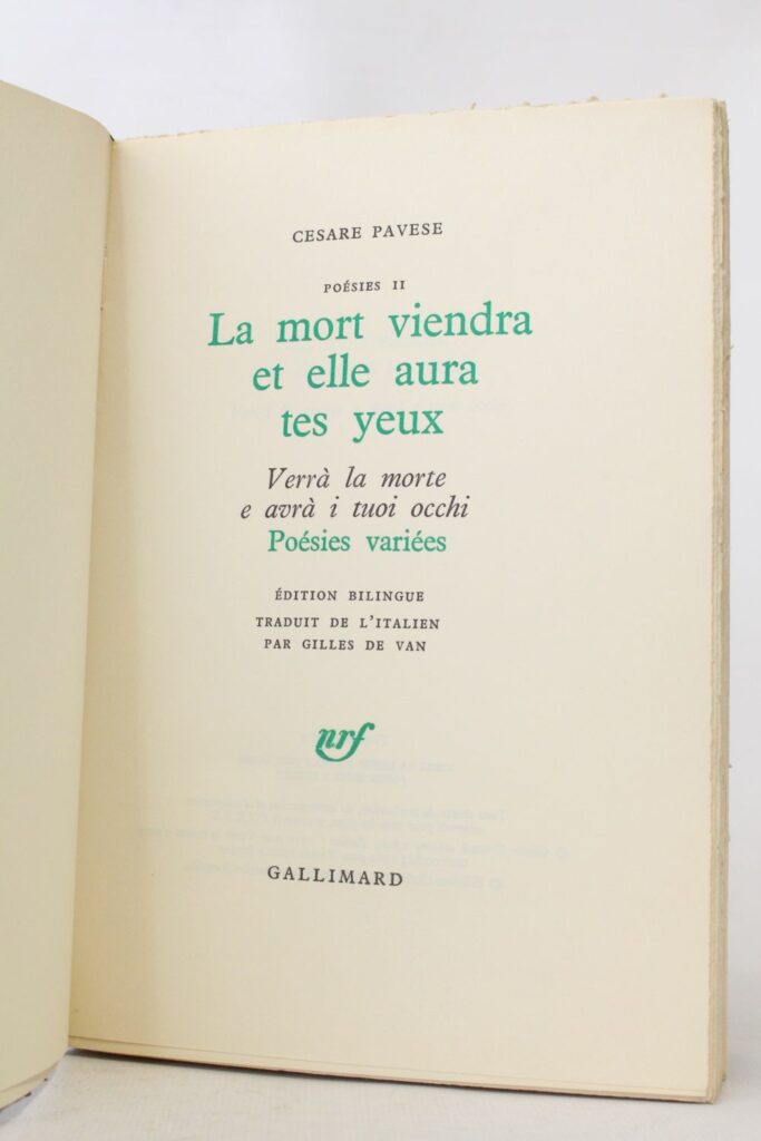Quand la mort viendra elle aura tes yeux ?