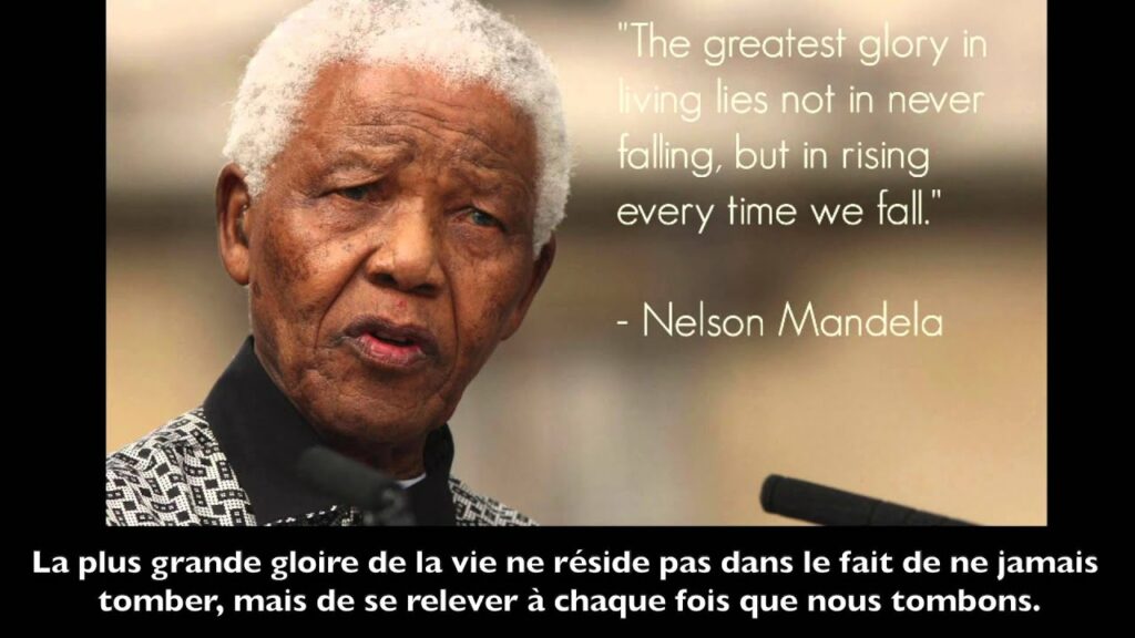 Quel est le slogan de Nelson Mandela ?