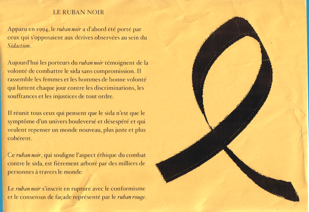 Quelle est la signification du ruban noir ?