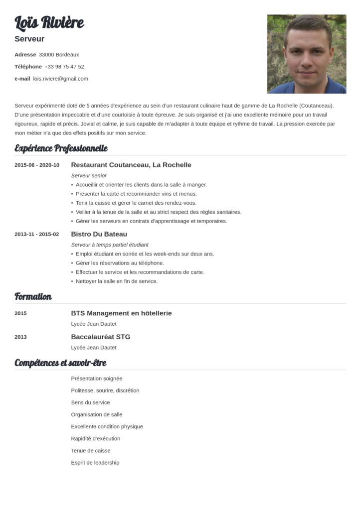 Quelle phrase mettre sur son CV ?