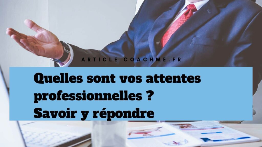 Quelles sont vos attentes professionnelles exemple ?