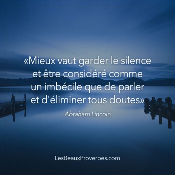 Qui a dit le silence est le plus grand des mépris ? Qui a dit le silence est le plus grand des mépris ?