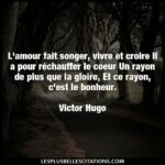 Citation Victor Hugo Frere Amitie : L'amitié c'est être...