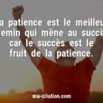 La patience est un fruit de l’Esprit: développe-la ...