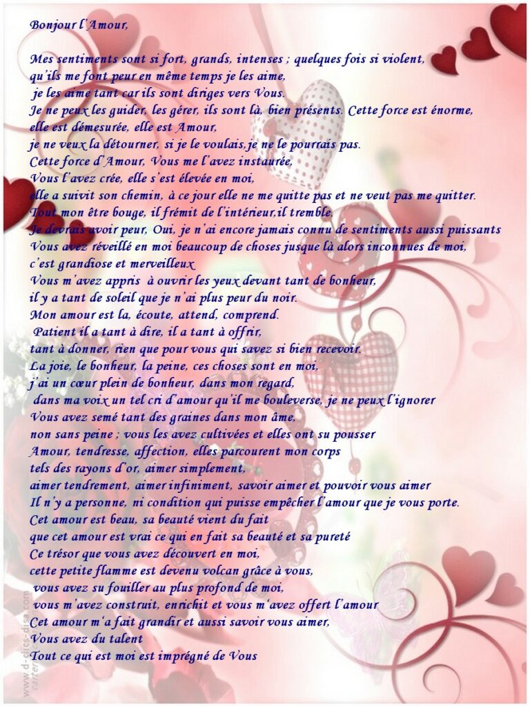 Top 11 Lettre D'amour Touchante Pour Un Homme (Photos) - Quotes.tn