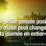 Review Citation Courte Pensée Positive