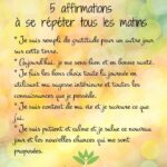 Chaque Matin, Prononce Ces 5 Affirmations Positives du ...